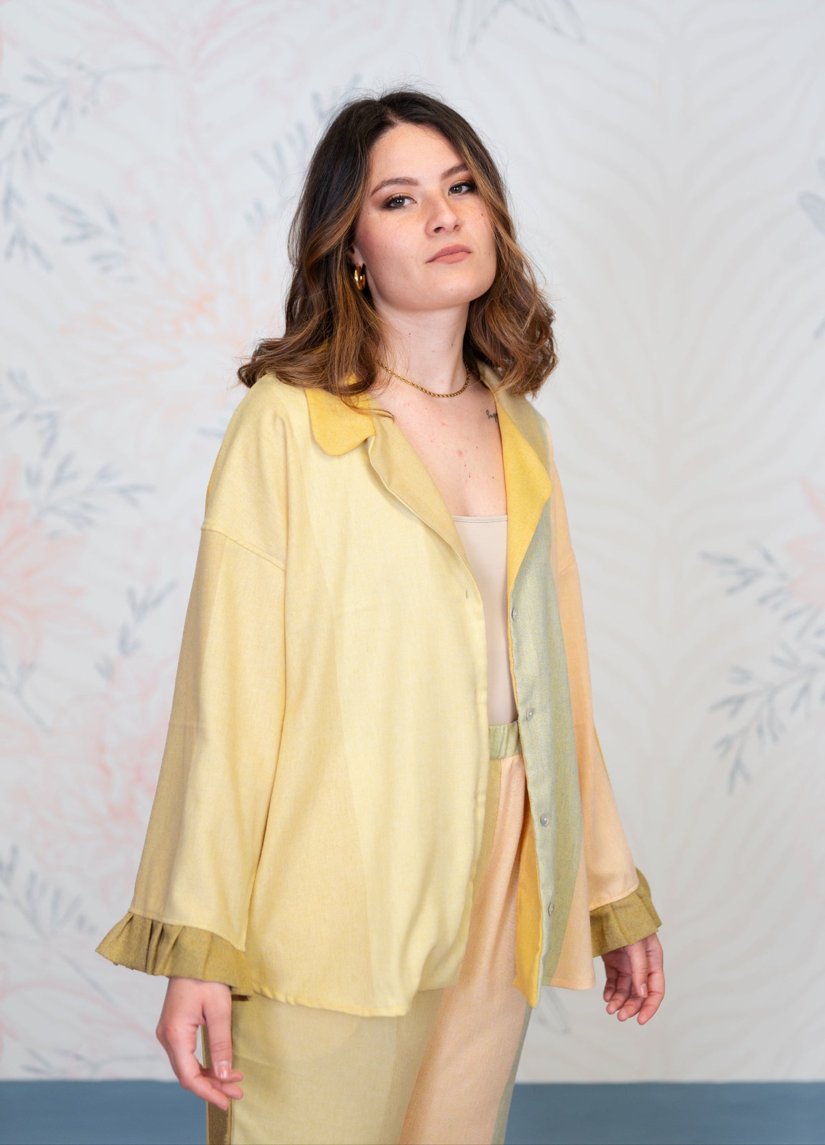 Camicia Gala Giallo-multicolore