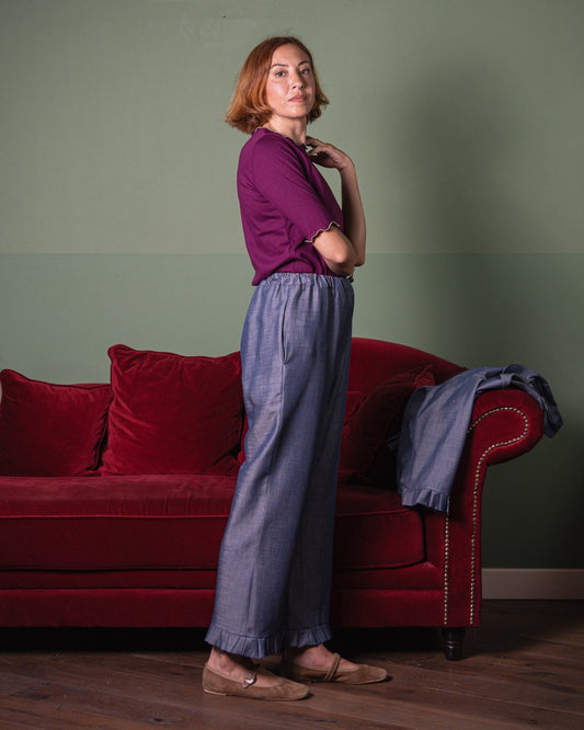 Panta Gala - denim seta