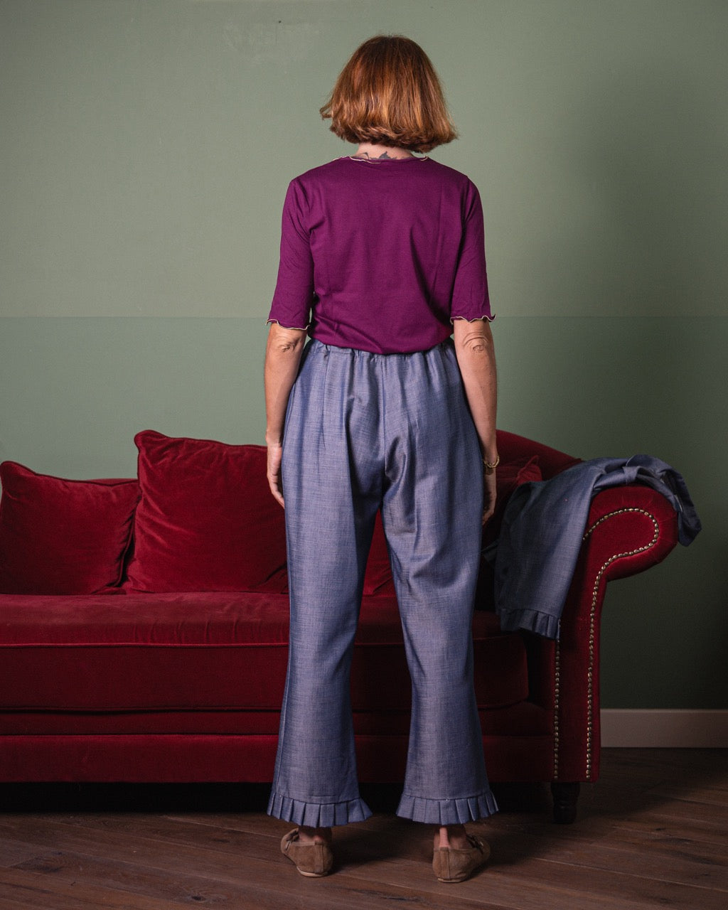 Panta Gala - denim seta