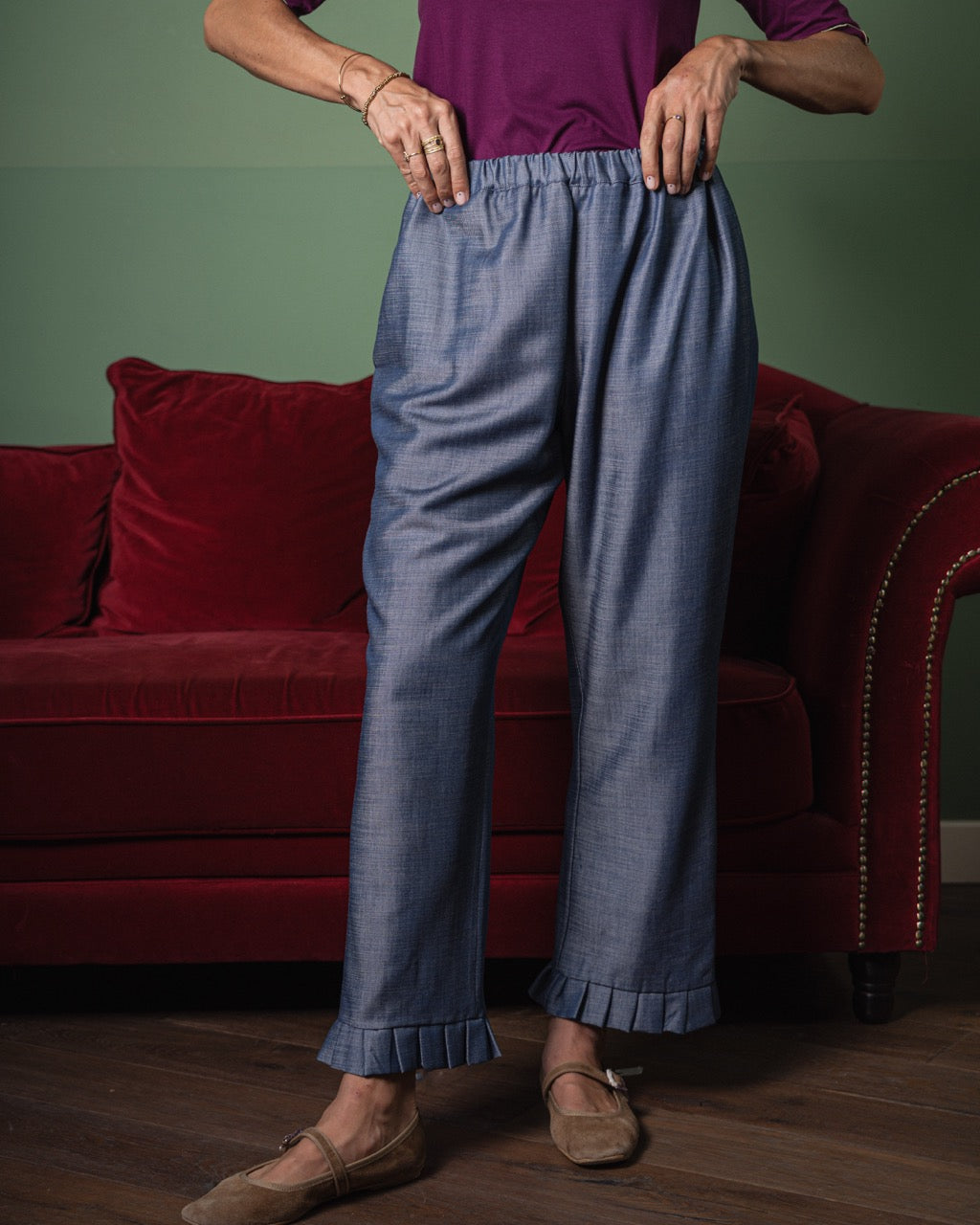 Panta Gala - denim seta