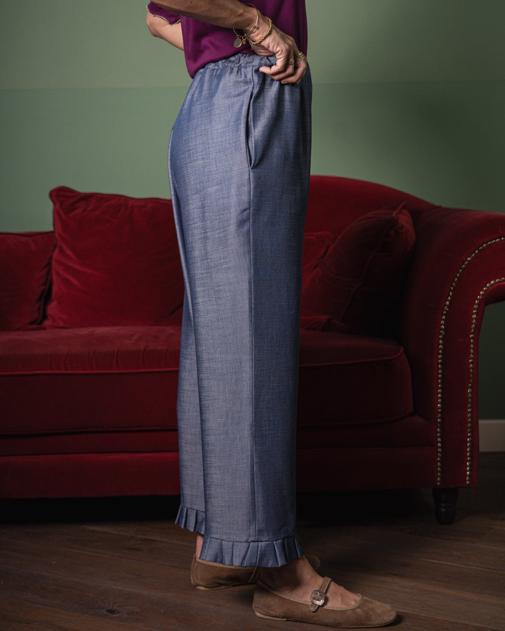 Panta Gala - denim seta