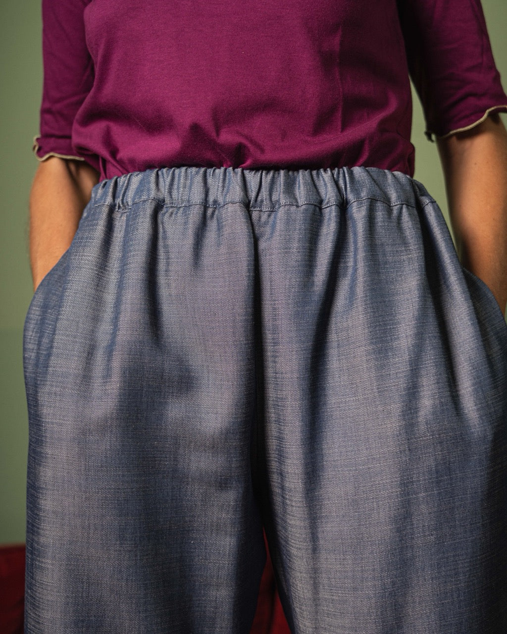 Panta Gala - denim seta